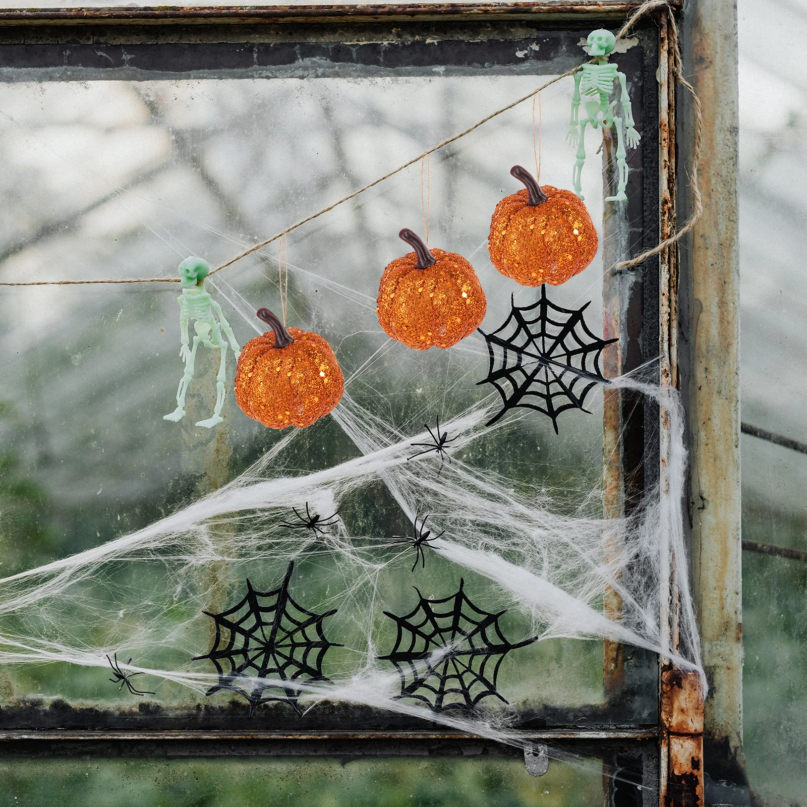 

10 Pcs Pumpkin Decoration Props Artificial Decorations Halloween Fake Pumpkins Miniature Ornaments