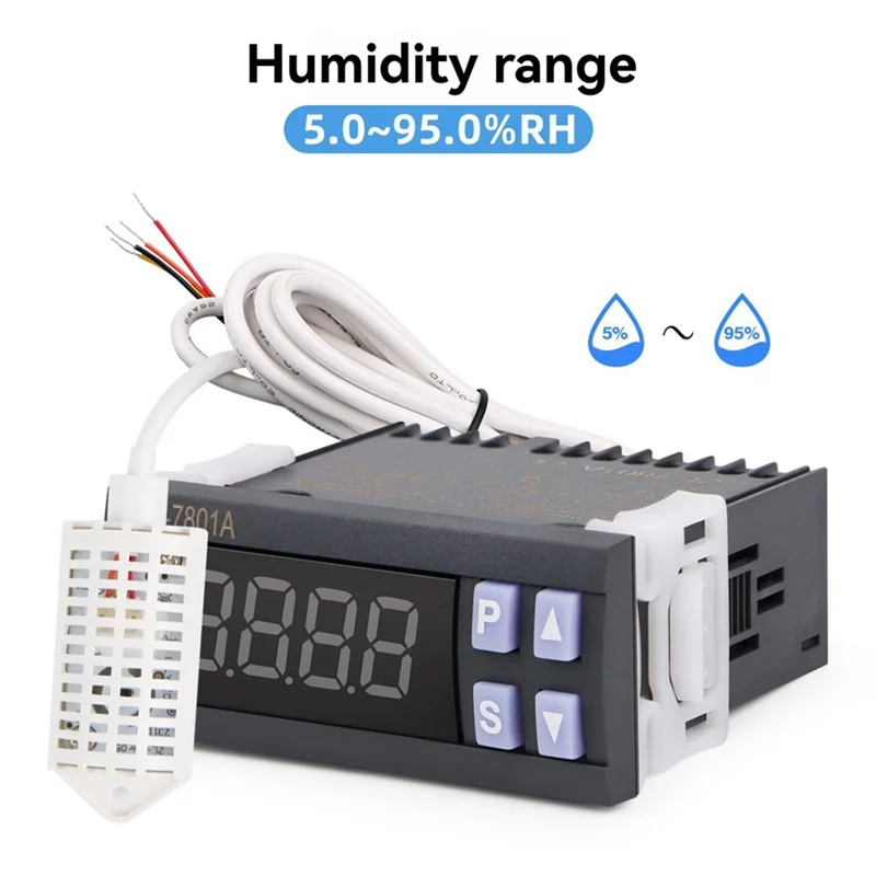 MOPHE-Thermometer Feuchtigkeitsregler Inkubation Automatischer Eierinkubator Temperatur 5,0- 95,0 RH-20,0- 60,0 ℃   Gulator