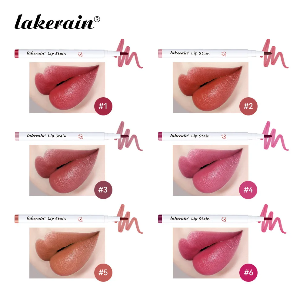 Penna lucidalabbra liquido Matita labbra a lunga durata Impermeabile opaco Rosa Rosso Contorno Tinta Rossetto Trucco idratante Tazza antiaderente