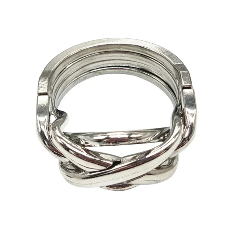 Magic Ring Puzzle sblocco giocattoli Classic IQ Metal rompicapo Cast Puzzle gioco giocattoli intellettuali per adulti bambini