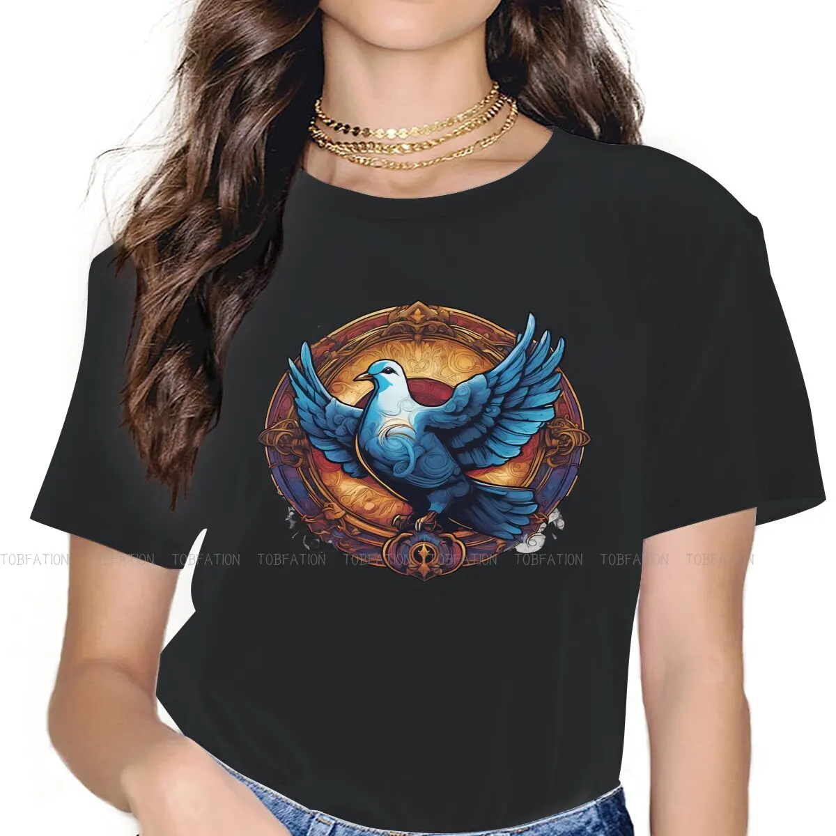 Peace Dove TShirt for Woman Girl A Reliable White 5XL Leisure Tee T Shirt High Quality Fluffy