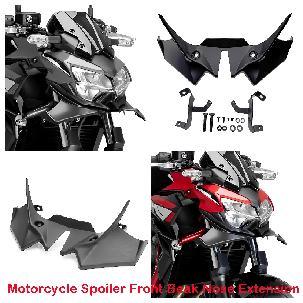 Fit for Kawasaki Z650 ABS 2021 2022 2023 2024 2025 Motorcycle Front Beak Nose Aerodynamic Downforce Spoiler Extension Cone Plate