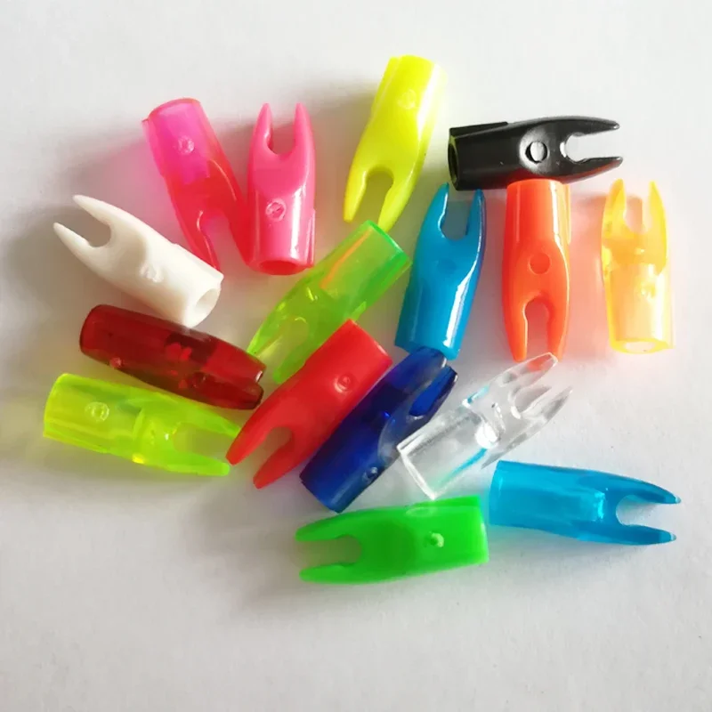 

50 шт. пластиковые наконечники для стрел для карбоновых стрел, составной изогнутый лук, аксессуары для движения