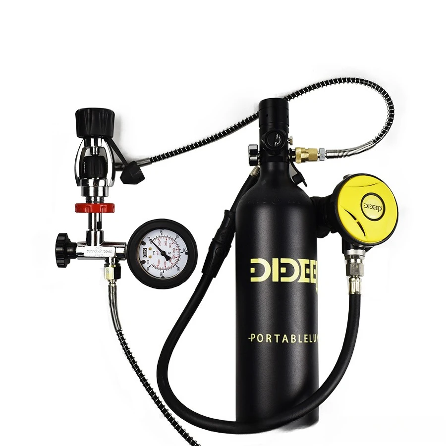 Adattatore DIDEEP testa giogo a connettore di gonfiaggio rapido da 8 mm per un facile gonfiaggio