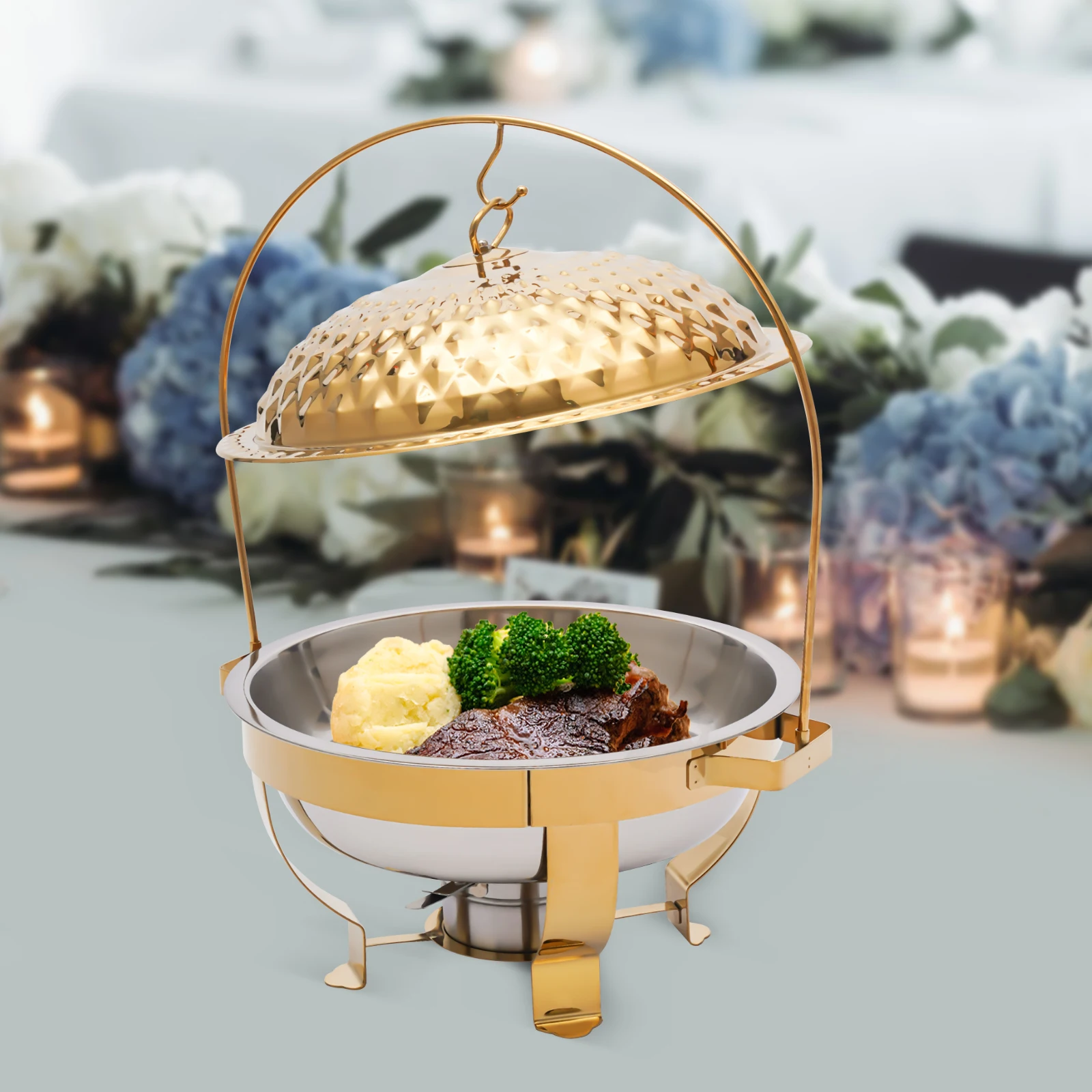 

Алмазная подвесная крышка золото 4,5 л для домашнего ресторана, повара, домашняя кухонная утварь