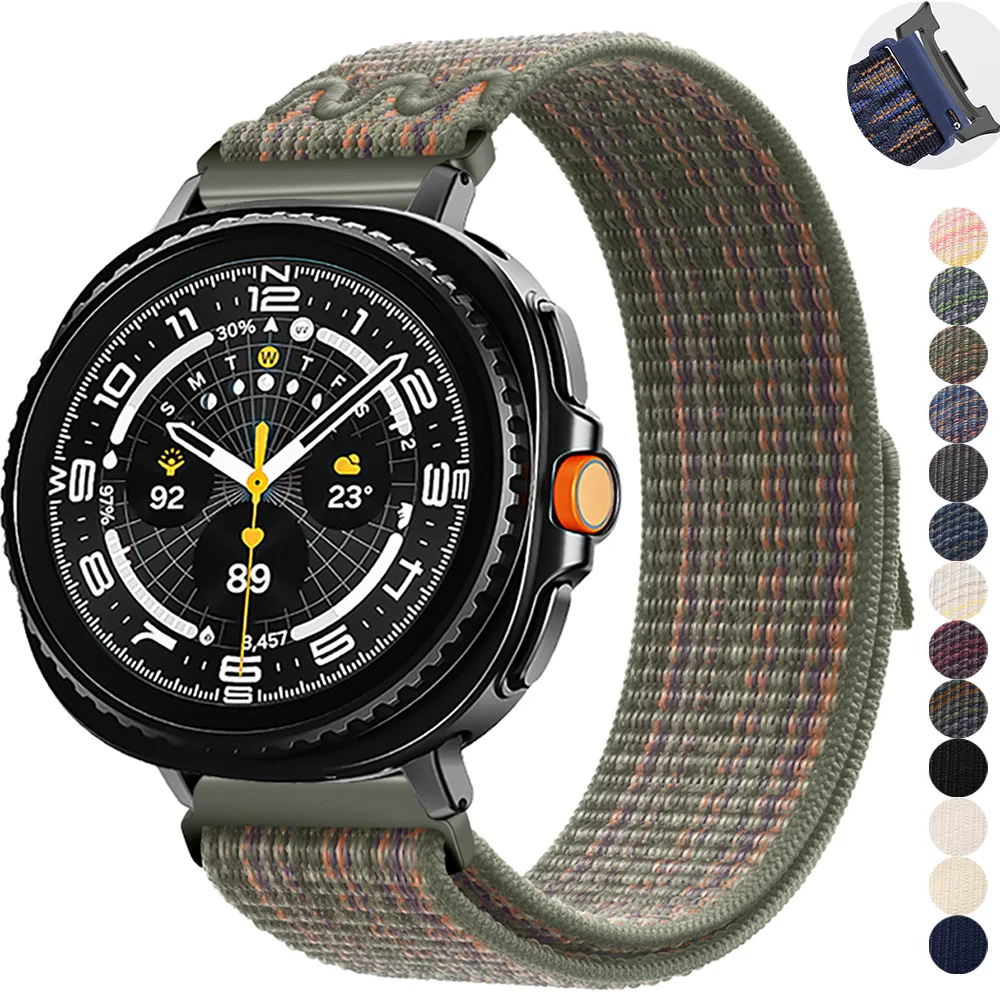 

Nylon Loop Strap for Samsung Galaxy Watch 8 40MM 44MM/8classic Breathable Nylon Replacement Wristband Bracelet for Galaxy Ultra2