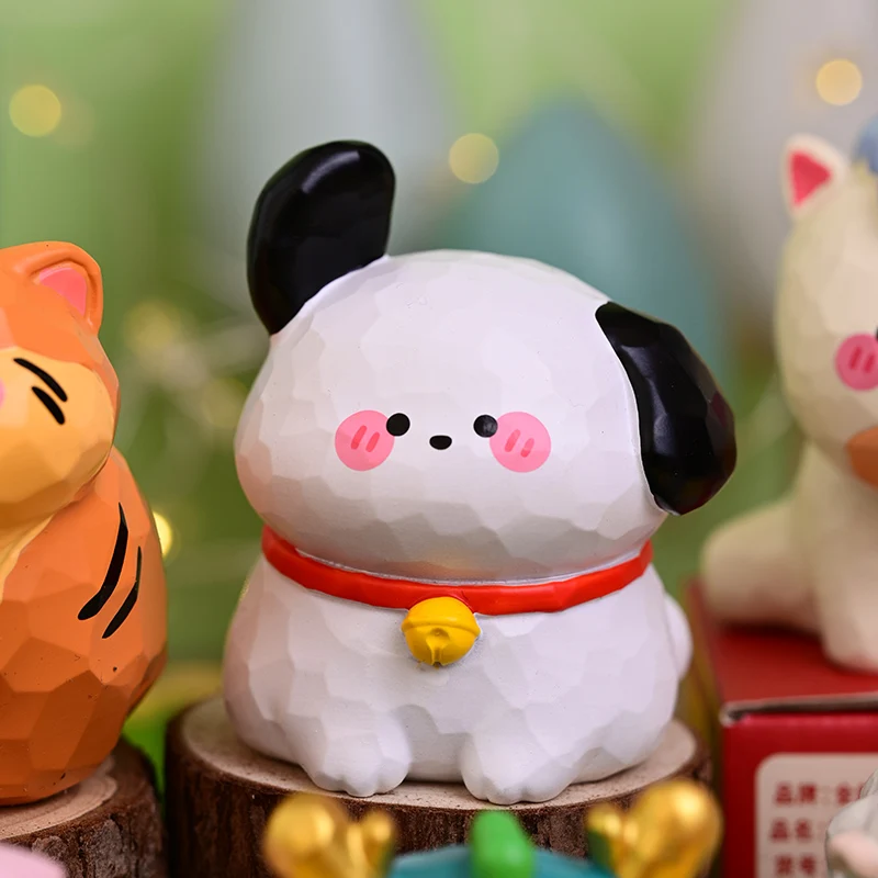 Chinesische traditionelle Tierkreiszeichen-Auto-Desktop-Figur, Büro-Abschlussgeschenk für Mädchen, um Sicherheit und Glück zu gewährleisten. Desktop-Ornament