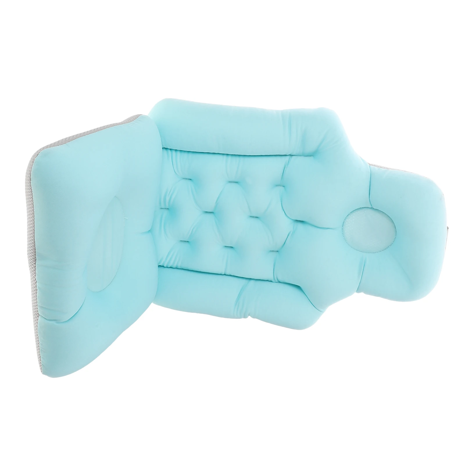 

Blue Bath Mat Detachable Cushion Non Slip Base for Bathtub Bathroom Use Portable Seat for Tub Shower Travel Bath Support