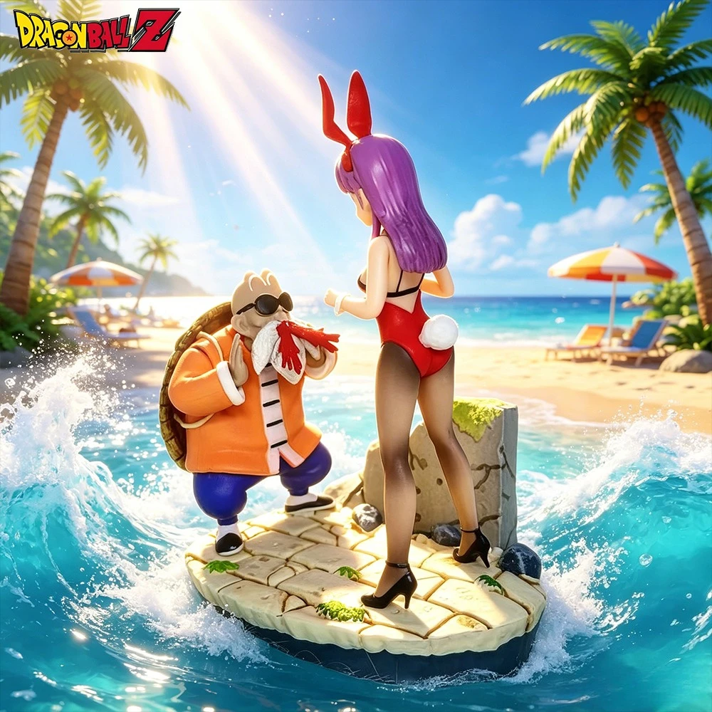 Figura de Anime Dragon Ball de 10 cm/3,94 pulgadas, Bulma, Maestro Roshi, f