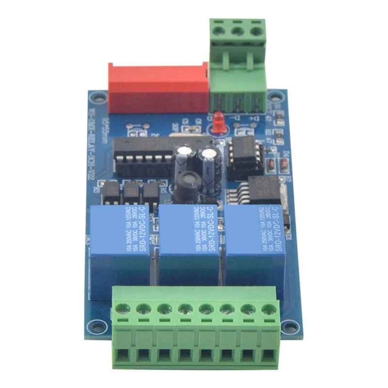 LED Controller Board com interruptor de relé, DMX512 decodificador, 3CH, DMX 512, RELAY SAÍDA