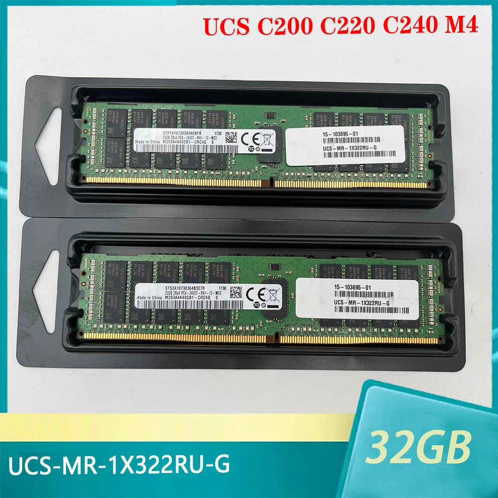 1 Pcs UCS-MR-1X322RU-G For Cisco UCS C200 C220 C240 M4 Memory 32G 32GB DDR4 2400MHz 2400T ECC RAM