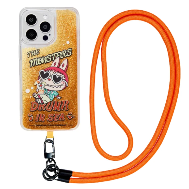 Genuine Labubu The Monsters Spring Wilderness At Home Hanging Rope Phone Case Iphone14 Promax Iphone15promax Case Action