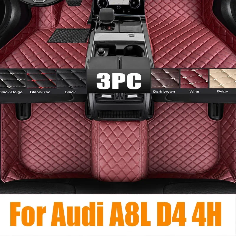 

Original For Audi A8L D4 4H 2010–2017 Auto Car Floor Mats All-Weather TPE Foot Mats Odorless Pad Waterproof Tray Mat Interior A
