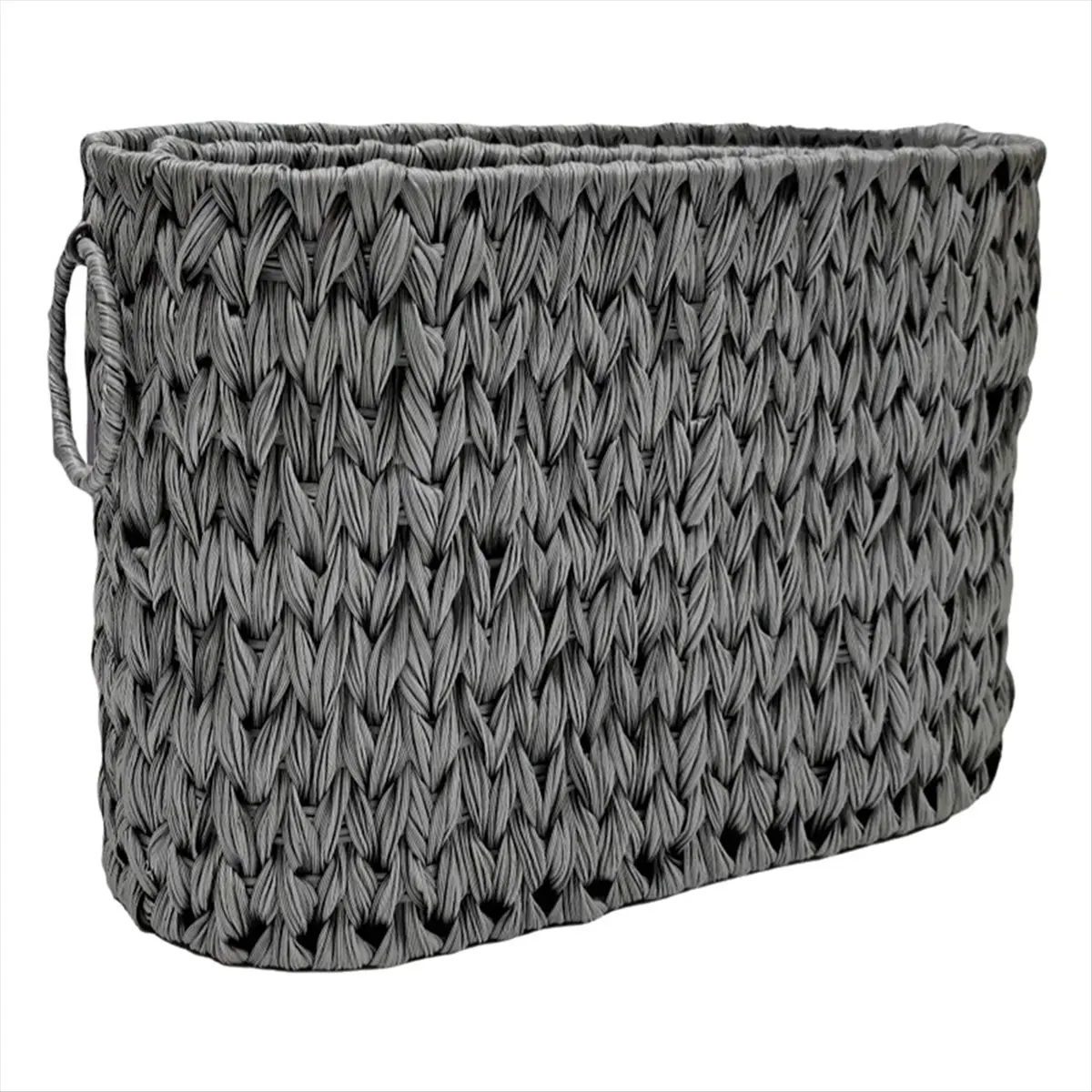 【Organizer】 Storage Woven Basket,Waterproof Wicker Basket with Handles,Organizing Woven Basket,Pantry Basket,Wicker Storage Bask