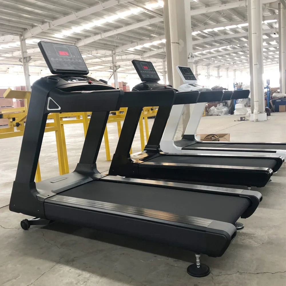 Customized Fitness Equipment LED Screen Electric Running Machine Motorized Gym Commercial Treadmills With Heart Rate