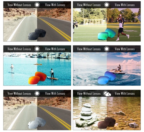 Imagen 2 del producto Lentes de repuesto polarizadas HDTAC para gafas de sol RayBan RB4165 de 54mm, opciones multicolores