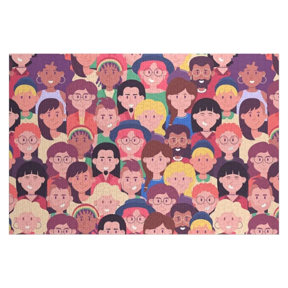 

Lots Of People Jigsaw Puzzle Customized Kids Gift Personalized Baby Toy Personalized Kids Gifts Personalised Puzzle