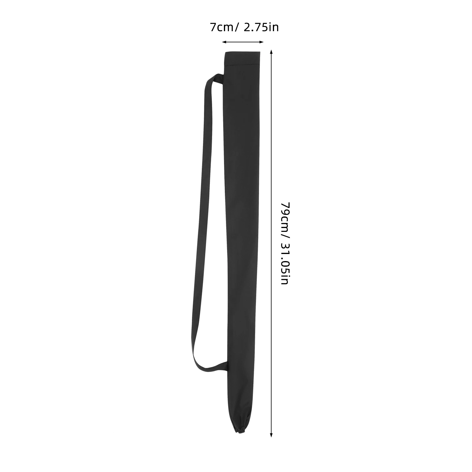 

2 Pcs Umbrella Bag Waterproof Case Umbrellas for Rain Storage Black Impact Cloth Carrying Man