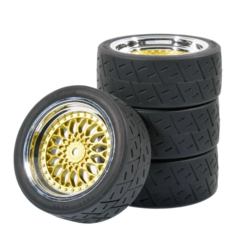 لإطارات وعجلة 1/10 1/12 1/14 على الطريق 12 مللي متر جنوط بلاستيكية سداسية متوافقة مع Tamiya TT01 TT02 كيوشو ساكورا D3 Trxs 4Tec 2.0 #4