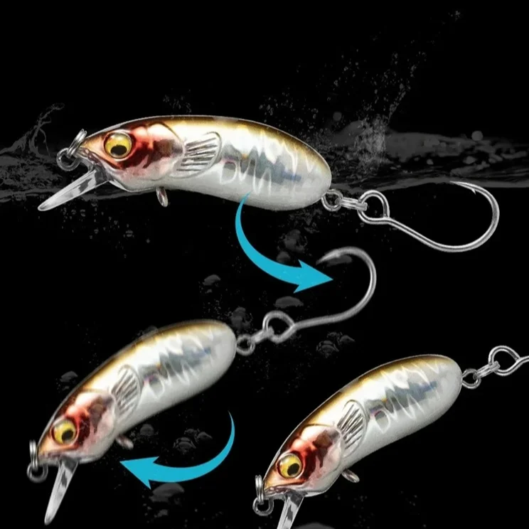 

Slowly Sink Down Little Fatty Minnow Lure Minnow Wobbler Fishing Tackle Steady Center Of Gravity Remote Casting Of Fishing Bait
