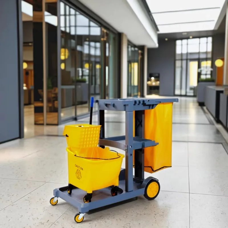 

Многофункциональная металлическая тележка для чистки гостиничного номера, санитарии