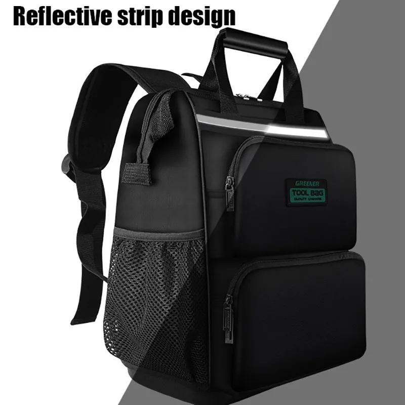 Toolkit Hardware Storage Box Backpack Dual Shoulder Bag Multifunctional Canvas Briefcase Tools Electrician Repair Special Bag