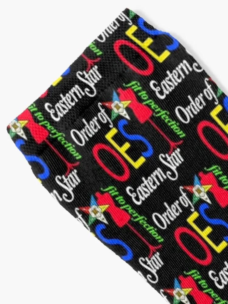 Calcetines con logotipo de estrella oriental para hombre y mujer, calcetín de moda, estilo OES, pedido del logotipo de estrella oriental, ajuste a