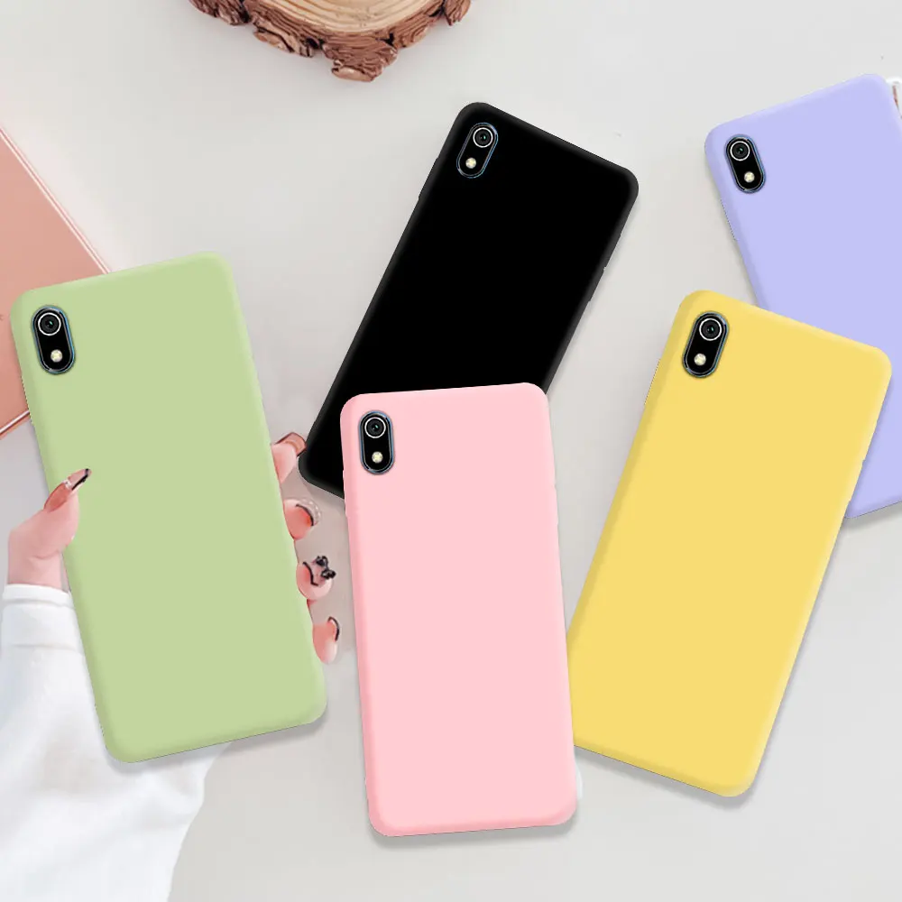 For Xiaomi Redmi 7A Case Matte Silicone Back Cover For Xiaomi Redmi7A Phone Cases For Redmi 7A Fundas Coque