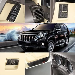 For Toyota Land Cruiser Prado FJ150 150 2010-2017 Soft carbon fiber Car Interior Frame Trim Sticker Car Accessories