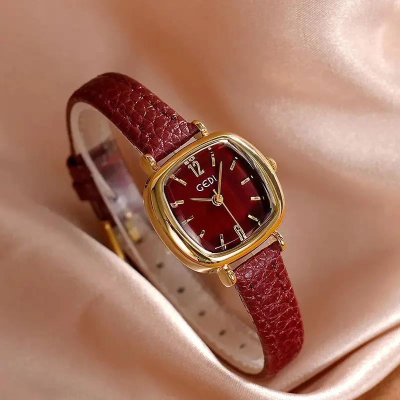 

Роскошные брендовые элегантные модные женские кварцевые часы, водостойкий повседневный кожаный ремешок, оригинальный дизайн, женские часы для женщин