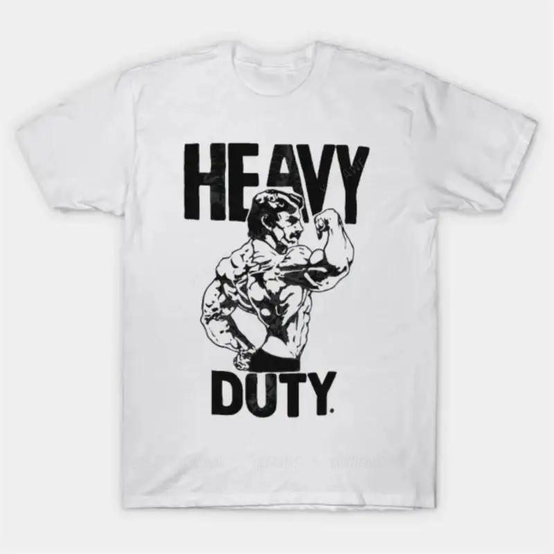 New arrived short sleeve brand men cotton top Mike Mentzer Heavys Duty Logo T Shirt unisex  tee shirt o-neck fashion tshirt