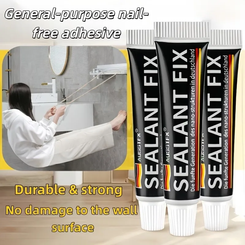 Universal Sealant Glue Super Strong Glue Adhesive Fast Drying Glue Caulk For Metal Glass Rubber Ceramic Porcelain Wood Leather