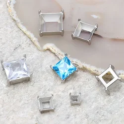10/20PCS Stainless Steel Empty Claw Setting Multi Shape for Fancy Rhinestones Base Claw Sewing Accessories Crystal Stones Holder