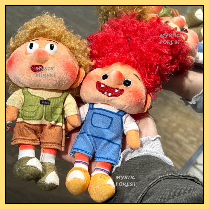 

Original TheGreenParty Freckled Curly Pendant Ugly-Cute Plush Doll Bag Keychain Pendant Bag Decoration Girl Birthday Gifts