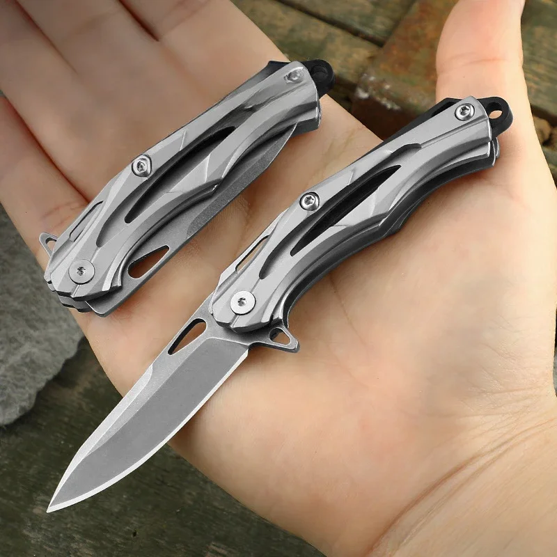 Hot Sale Outdoor Mini Unboxing Small Steel Knife Pocket High Hardness Folding Knives G10 Handle Multi-purpose Fruit Knife