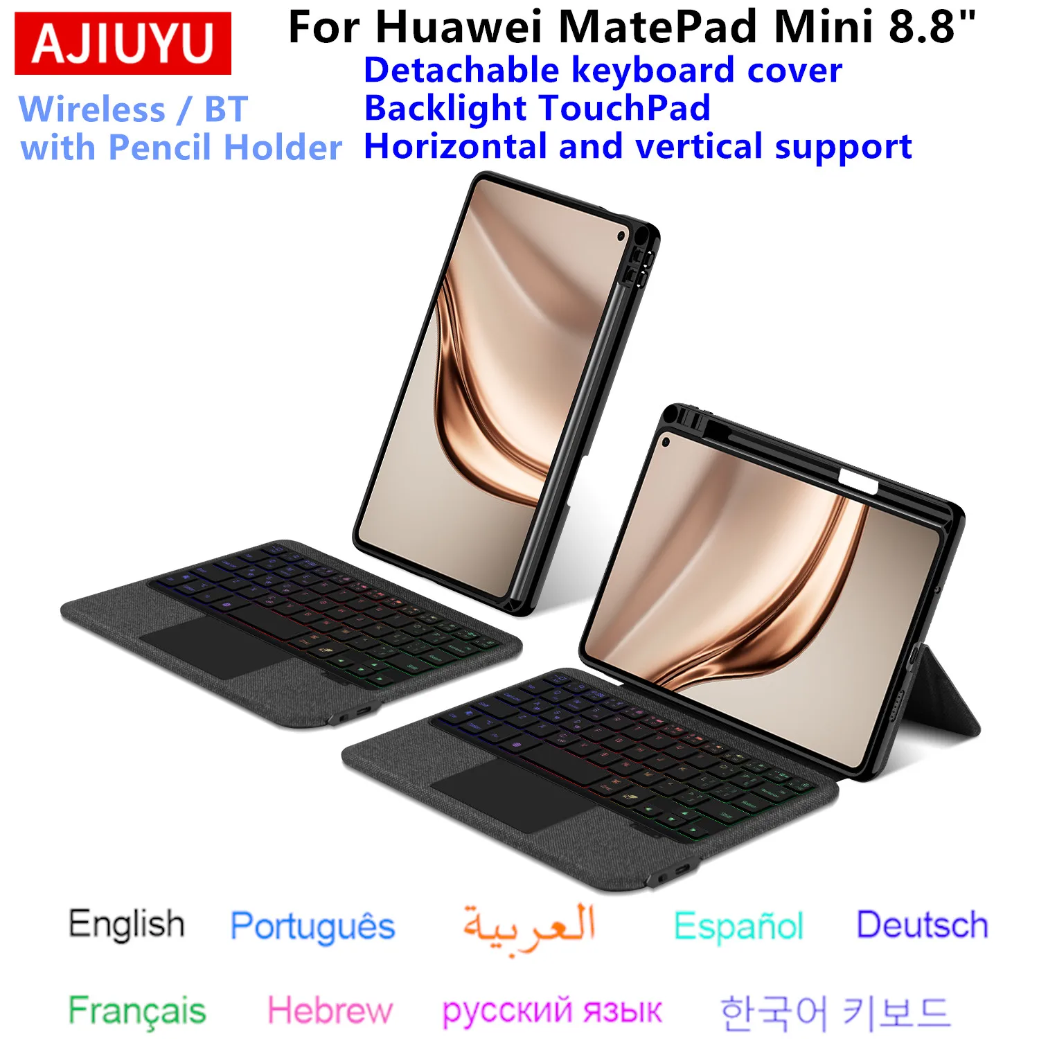 Tablet Keyboard Case - Klawiatura TouchPad do etui Huawei MatePad