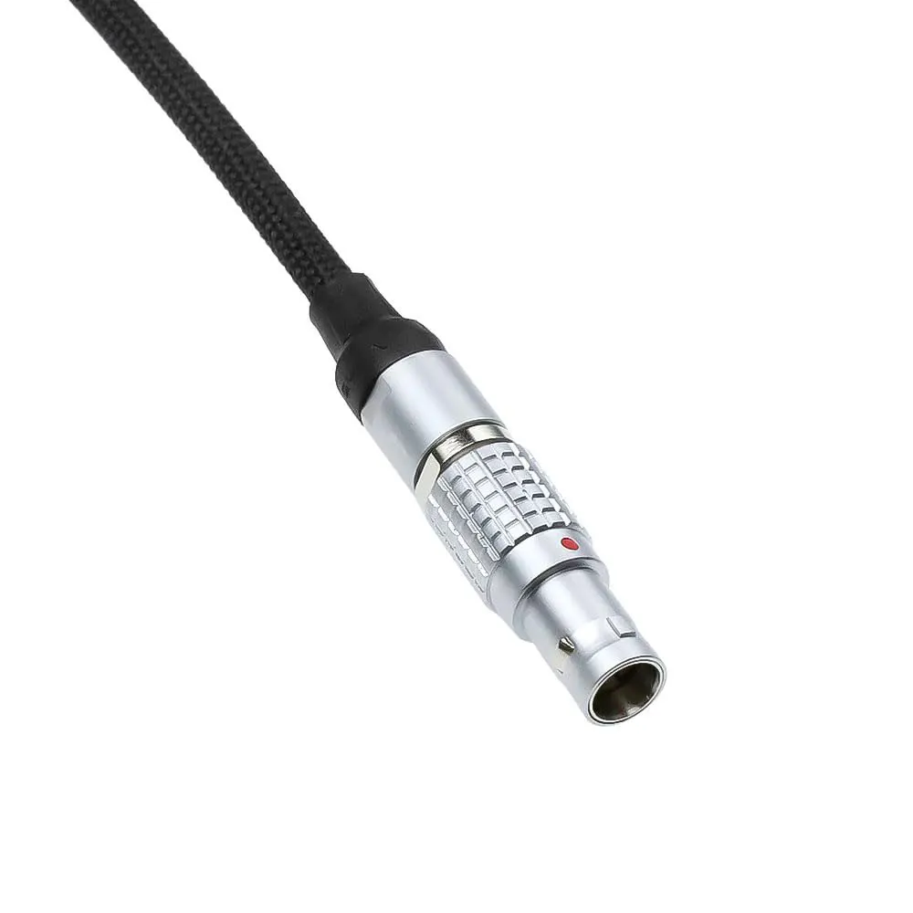Alvin's Cables Braided Cable Right Angle USB-C Type-C to 0B 2 Pin Male Black-Plated 12V Fast Charging Power Cable for Tilta|Z-CA