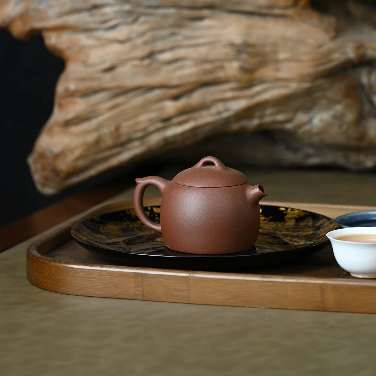 Original Ore Purely Hand-Painted Floral Qinqian Self-Use Yixing Purple Clay Teapot For Kung Fu Tea Brewing 150ML