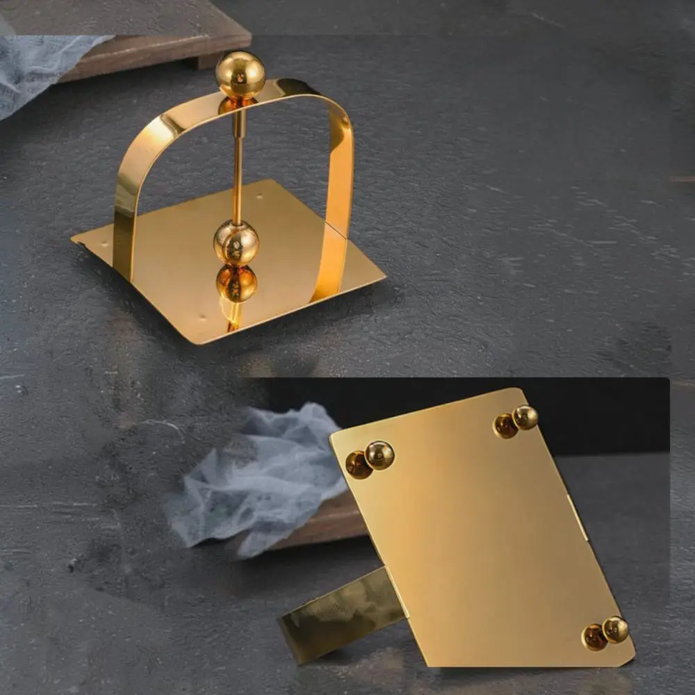 Premium Stainless Steel Napkin Holder Thickened Square Stand Modern Paper Dispenser For Dining Restaurant Tableware