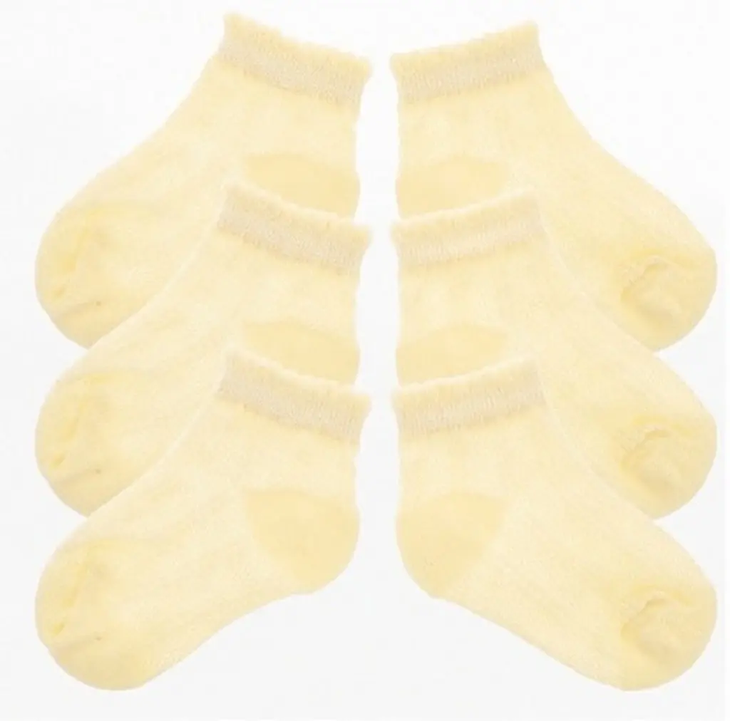 3Pairs Baby Breathable Socks Cotton Lace Edge Princess Summer Thin for Girls Toddlers Infants Infant Ankle Sock