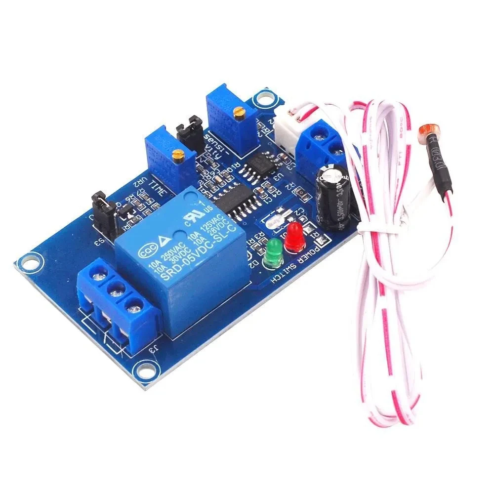 5V 12V 24V Light Photoswitch Sensor Switch LDR Photoresistor Relay Module Light Detection Photosensitive Sensor Board with cable