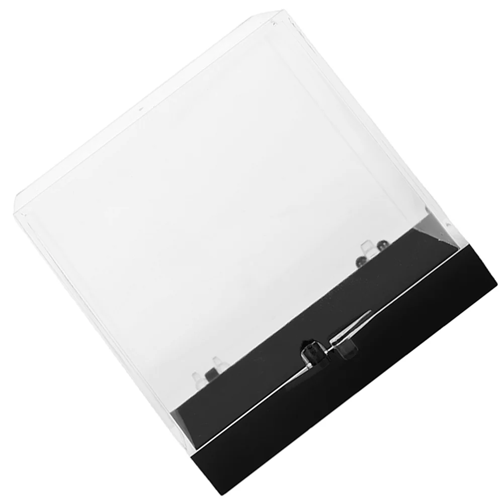 

Ore Display Box Jewelry Clear Cabinet Trash Can with Lid Mineral Case Specimen Sample Marble