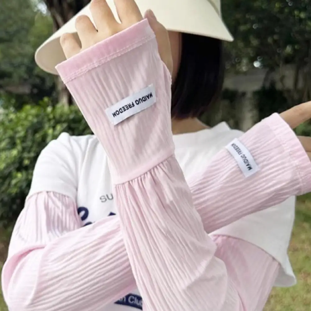 Sommer Eis Seide Ärmel Damen Lose Ärmel Fahren Eis Ärmel Fingerlose Handschuhe Ärmel Damen Hand Ärmel