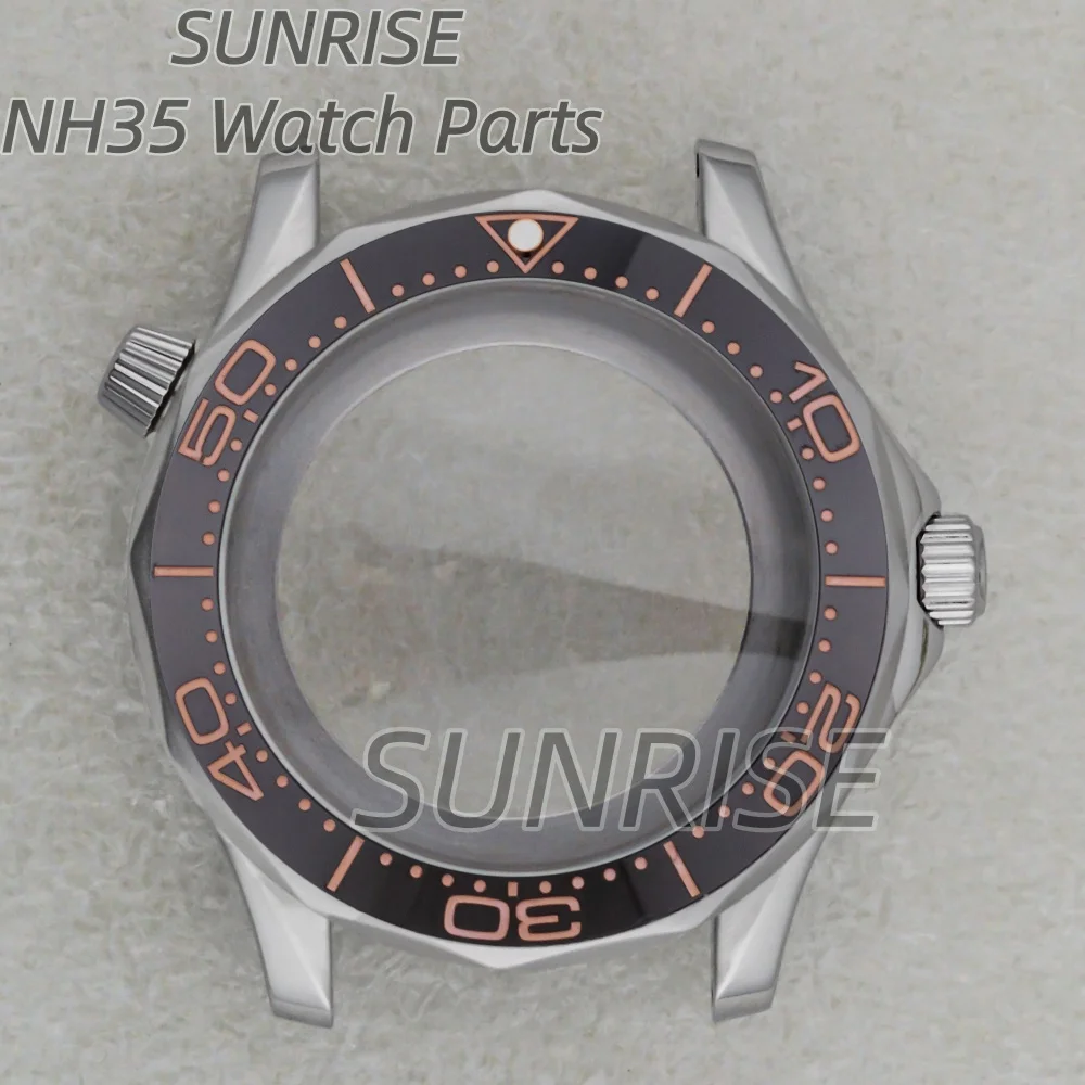 

For 41mm Seamaster 300 NH35 Case Waterproof Watch Case Parts Fit Seiko NH35 NH36 Automatic Movement 31mm Dial 316L Steel Strap
