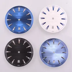 33.5mm Watch dial Green Luminous Fit NH35 Movement 6 o 'clock calendar Watch accessories