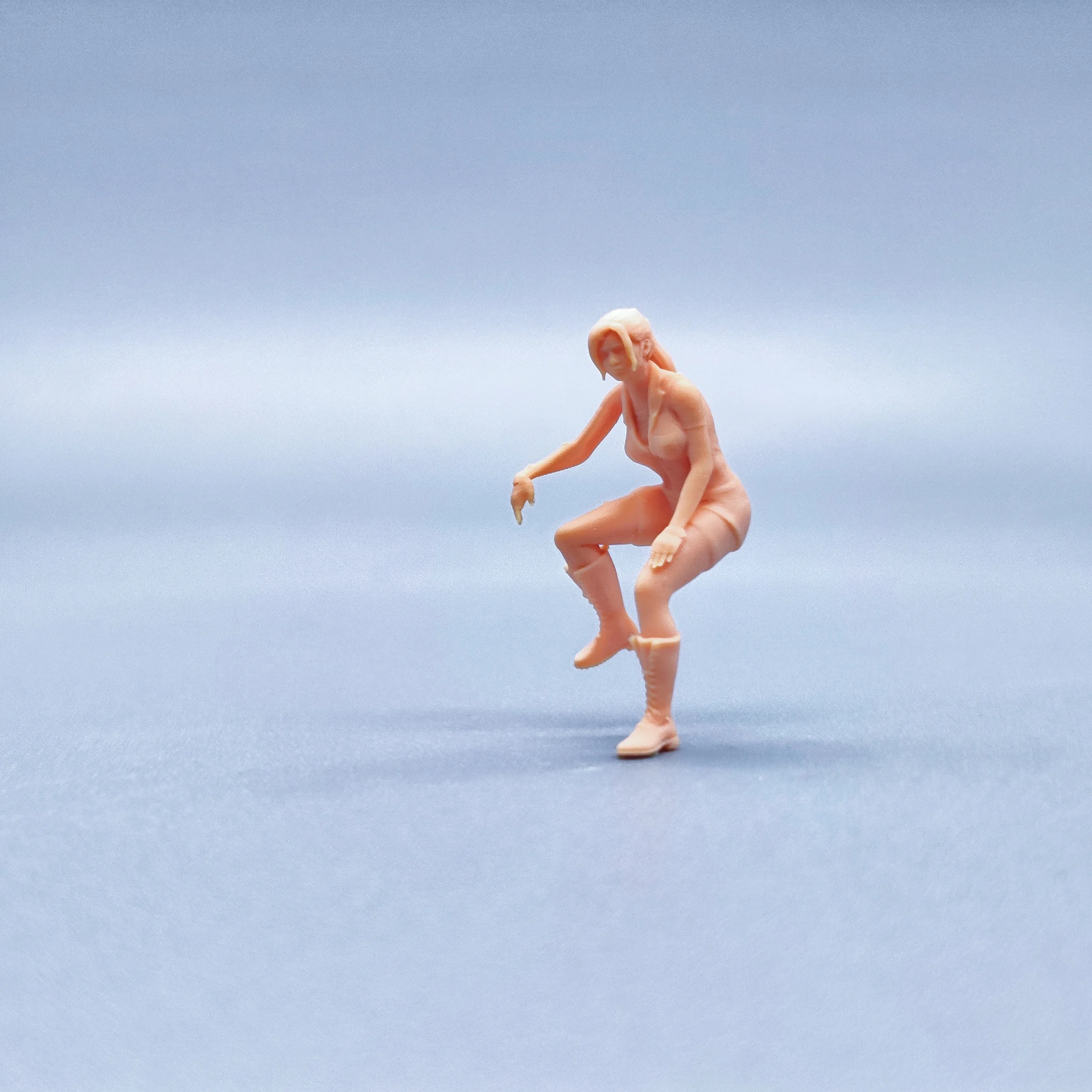 راتنج شيطان كلير للدراجات النارية غير ملون ديوراما ، تماثيل دراجة نارية مرسومة يدويًا ، مقياس موديل ، V927 ، V928 ، 1:64