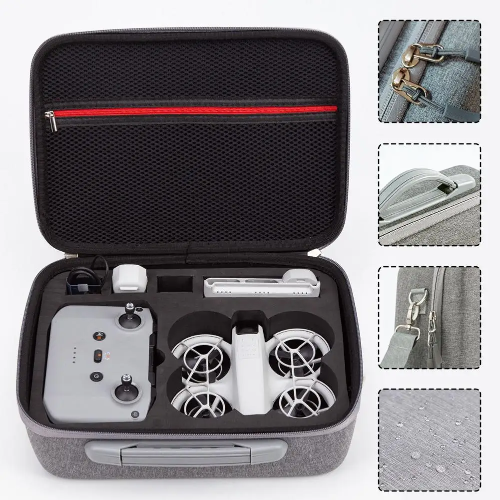 

Сумка для хранения DJI Neo Пылезащитная Водонепроницаемая Противоударная ручная сумка-мессенджер для путешествий на открытом воздухе для DJI Neo аксессуары для дрона S5B9