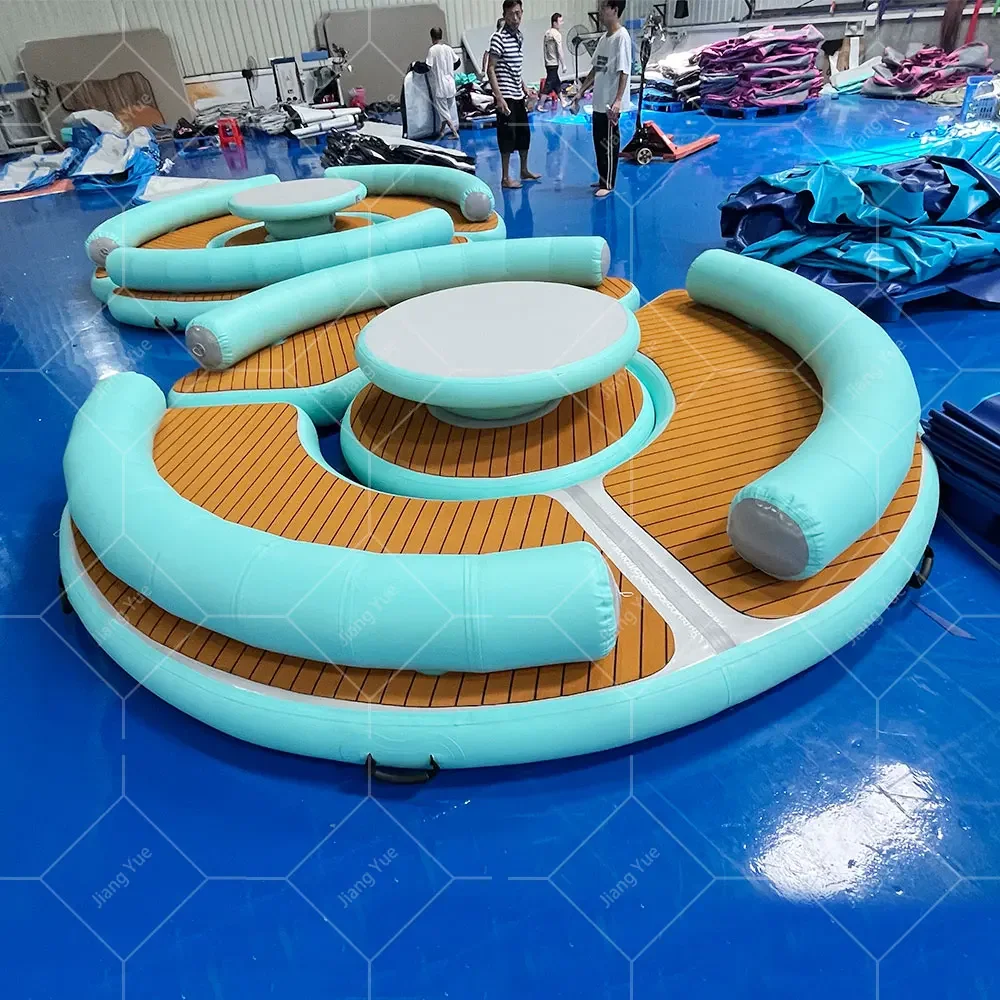 Inflatable PVC Drop Stitch Floats Raft Chaise Pool Float Lounger Sea Beach Water Sofa Hammock Floating Lounge Chair