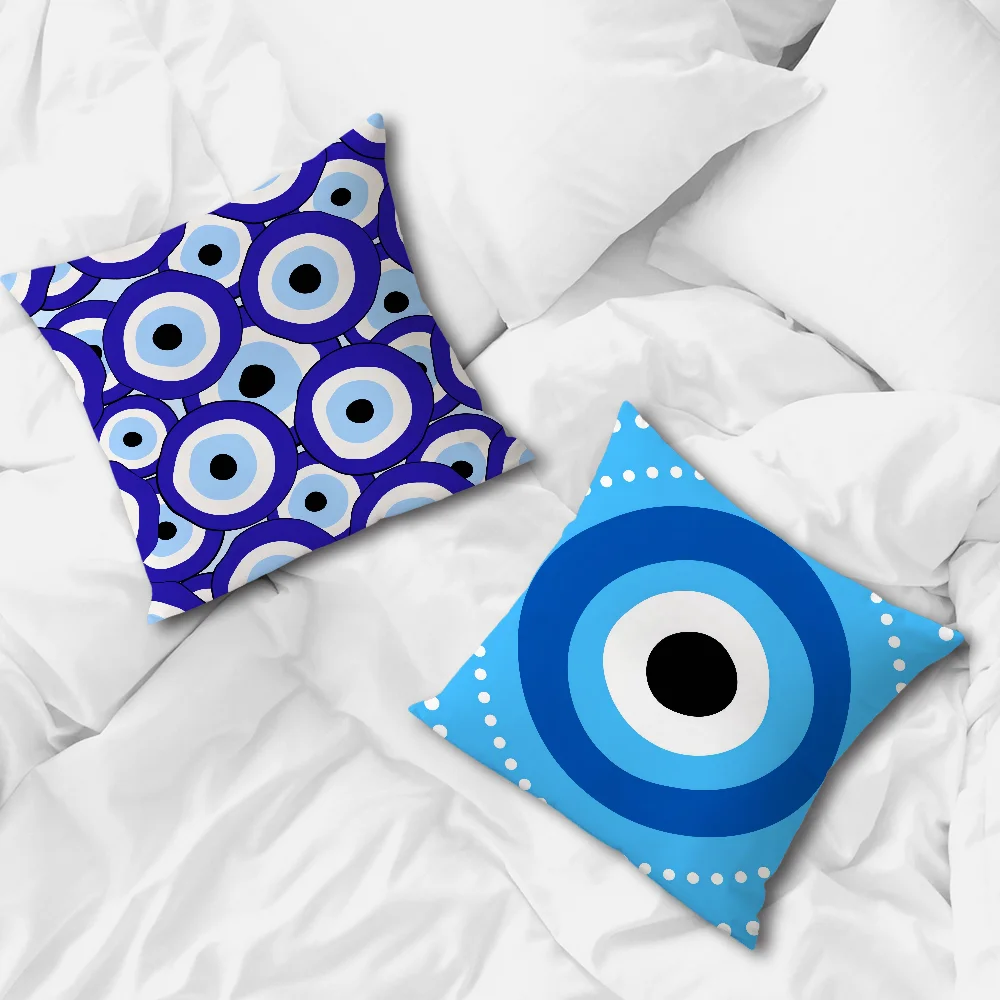 غطاء وسادة ناعم مريح من Nazar للأريكة وغرفة المعيشة الفنية وديكور المنزل وأغطية العين الواقية