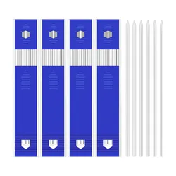 24 Pieces Carpenter Pencil Lead Refills 2.8 mm White, Solid Mechanical Carpenters Pencils Refill Replacement